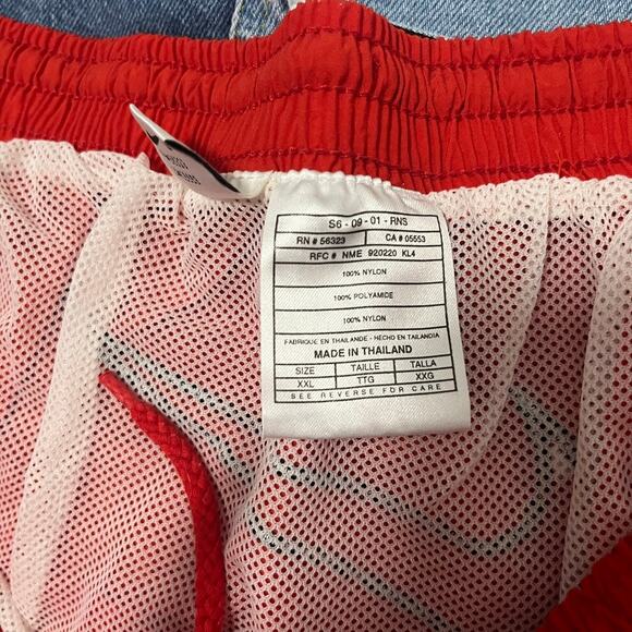 Nike Men's Red Retro Swim Trunks Size XXL - Picture 4 of 8